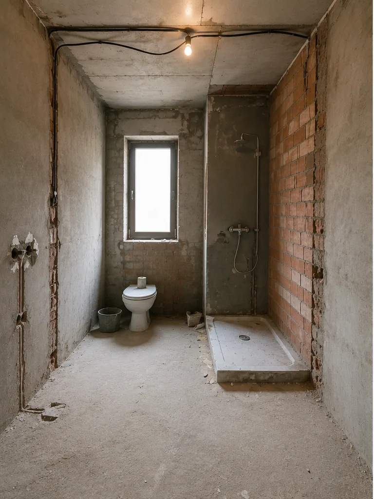 Antes de la reforma — baño en estado original